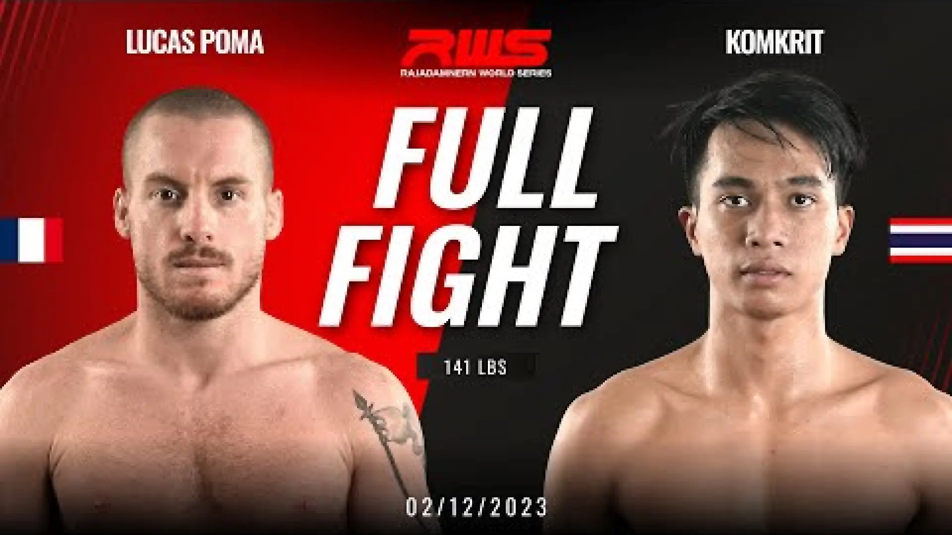 Lucas Poma vs Komkrit FA Group (Fight Video)