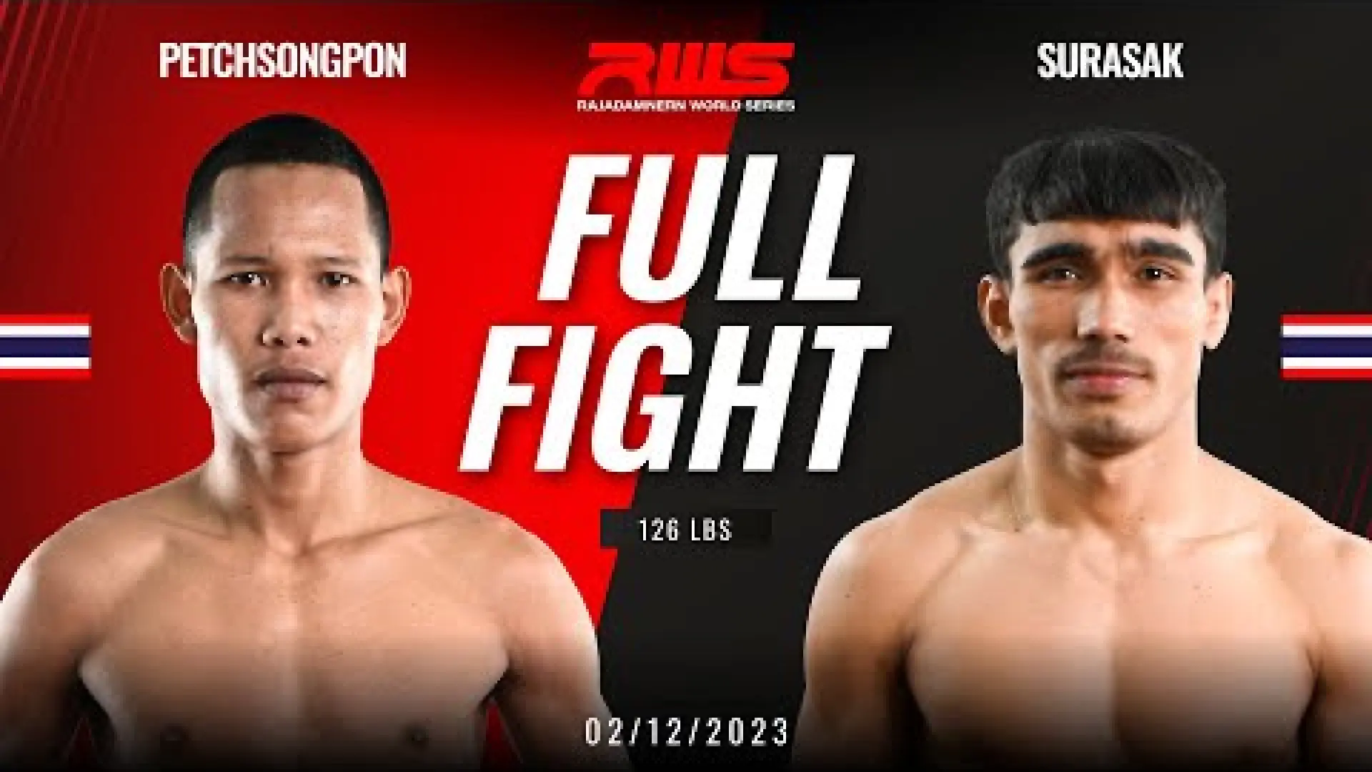 Petchsongpon Banchamek vs Surasak KruDamGym (Fight Video)