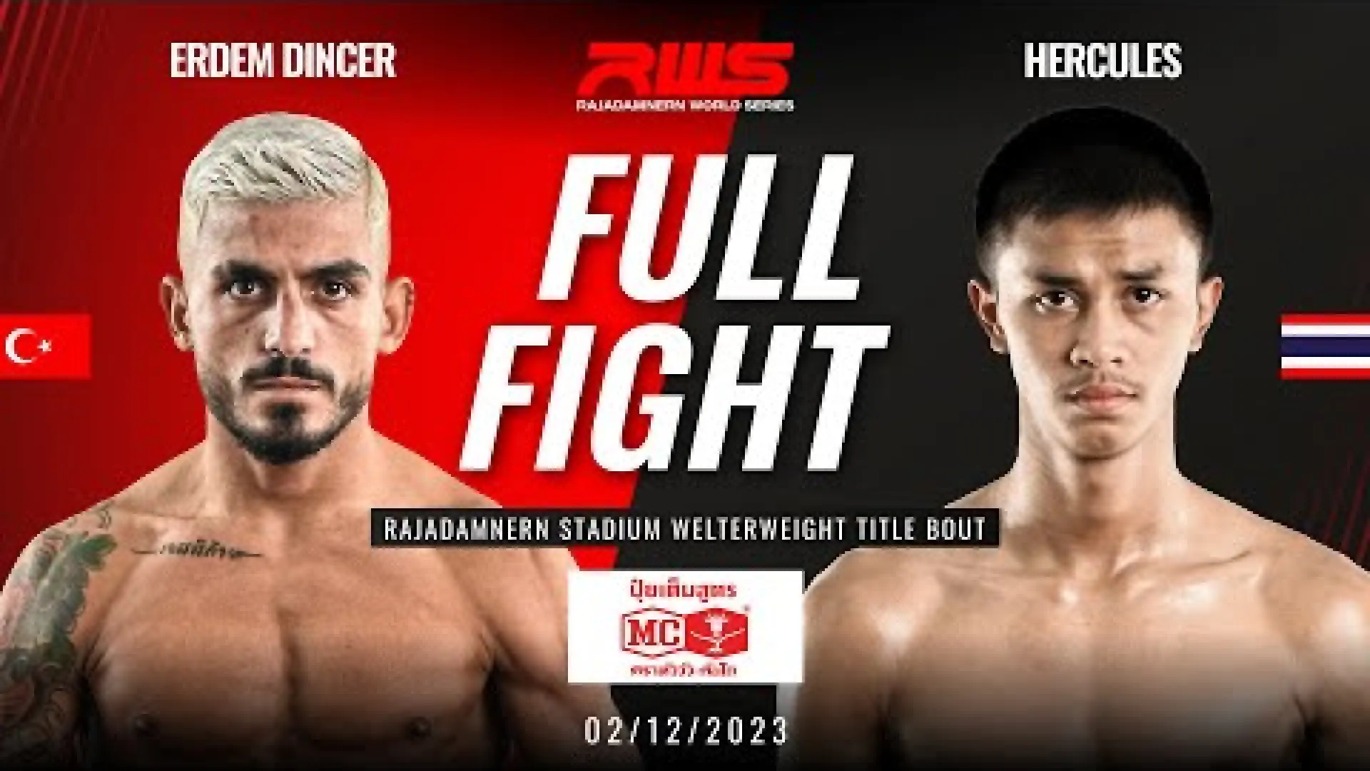 Erdem Dincer vs Hercules Wor Chakrawut (Fight Video)