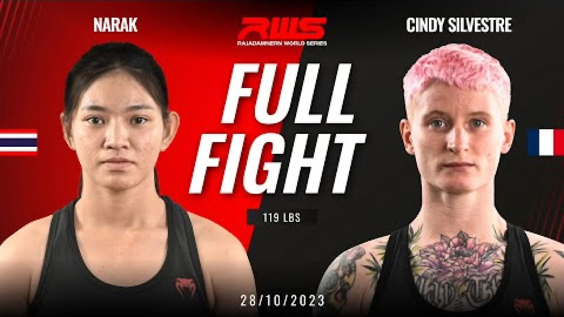 Narak Numponthep vs Cindy Silvestre (Fight Video)