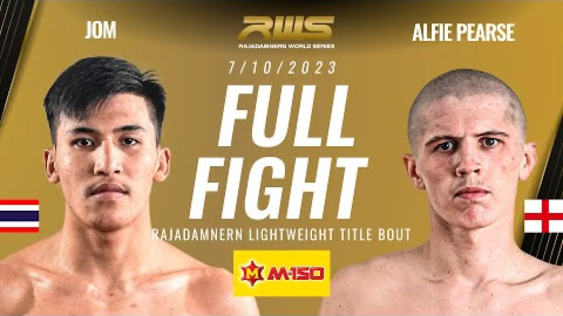 Alfie Pearse vs Jom Parunchai (Fight Video)