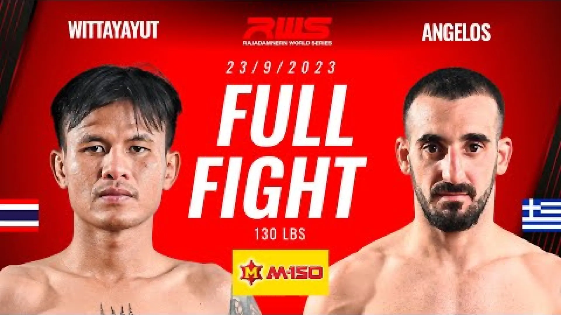 Wittayayut WinUbon vs Angelos Giakoumis (Fight Video)