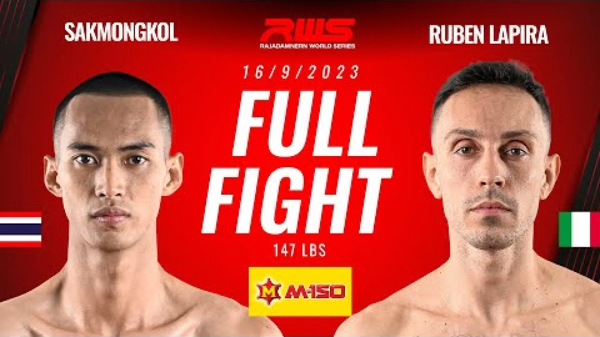 Sakmongkol Sor Sommai vs Ruben La Pira (Fight Video)