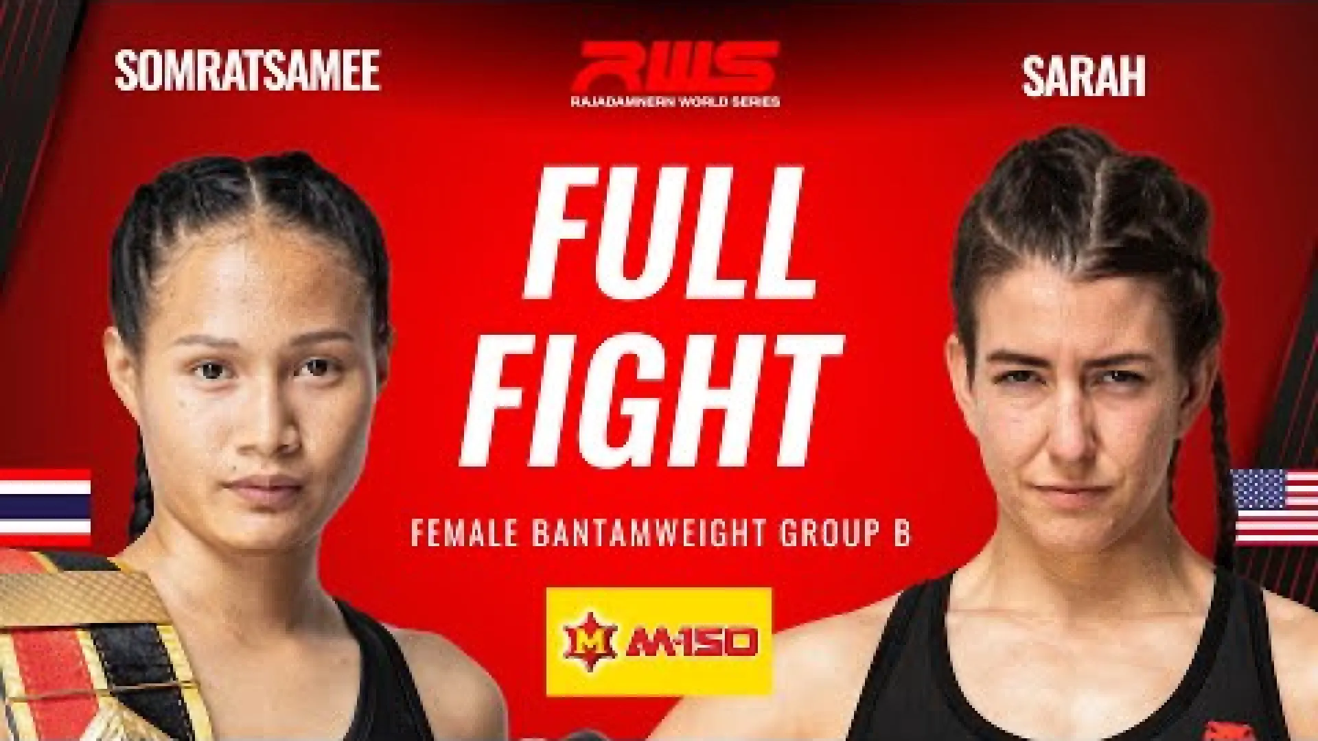 Somrasamee ManopGym vs Sarah Gohier (Fight Video)