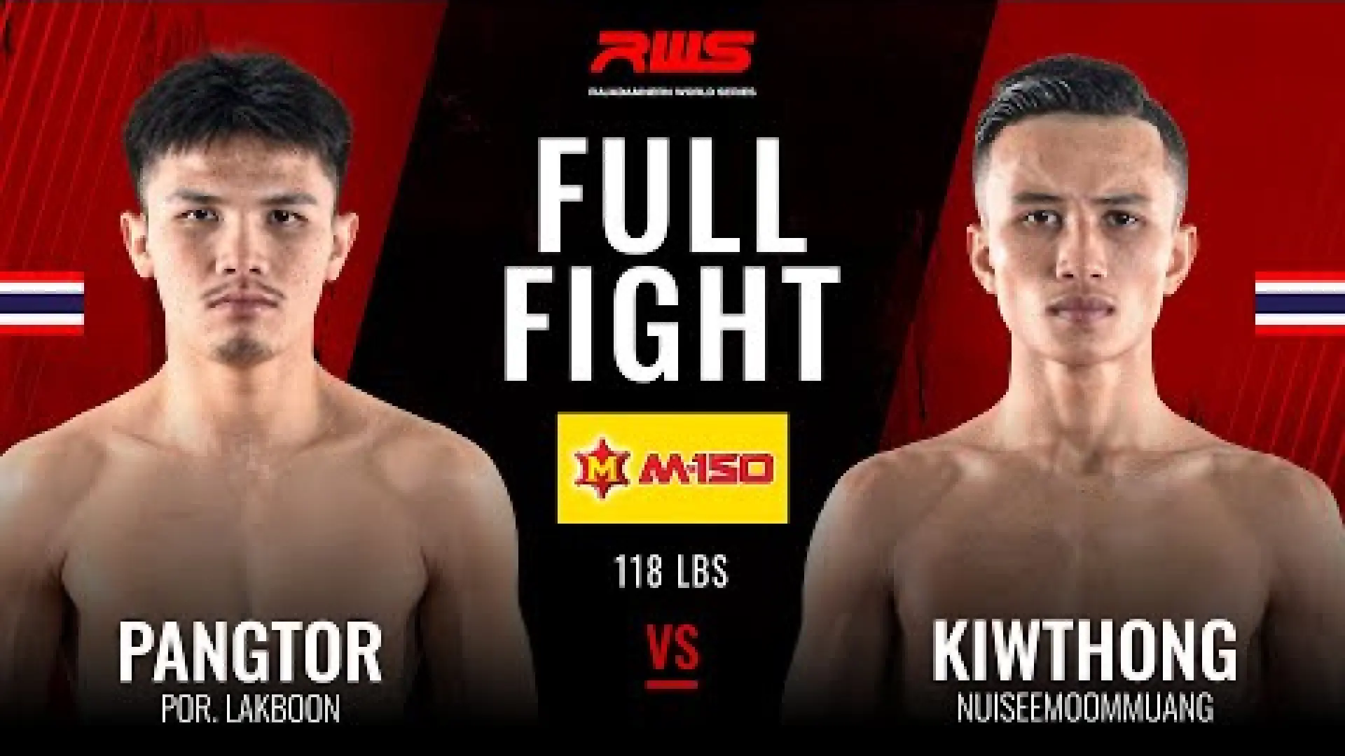 Pangtor Por.Lakboon vs Kiwthong Nuiseemoommuang (Fight Video)