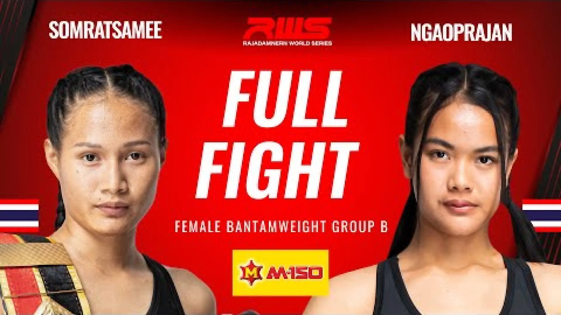 Somrasamee ManopGym vs Ngaoprajan Looksaikongdin (Fight Video)