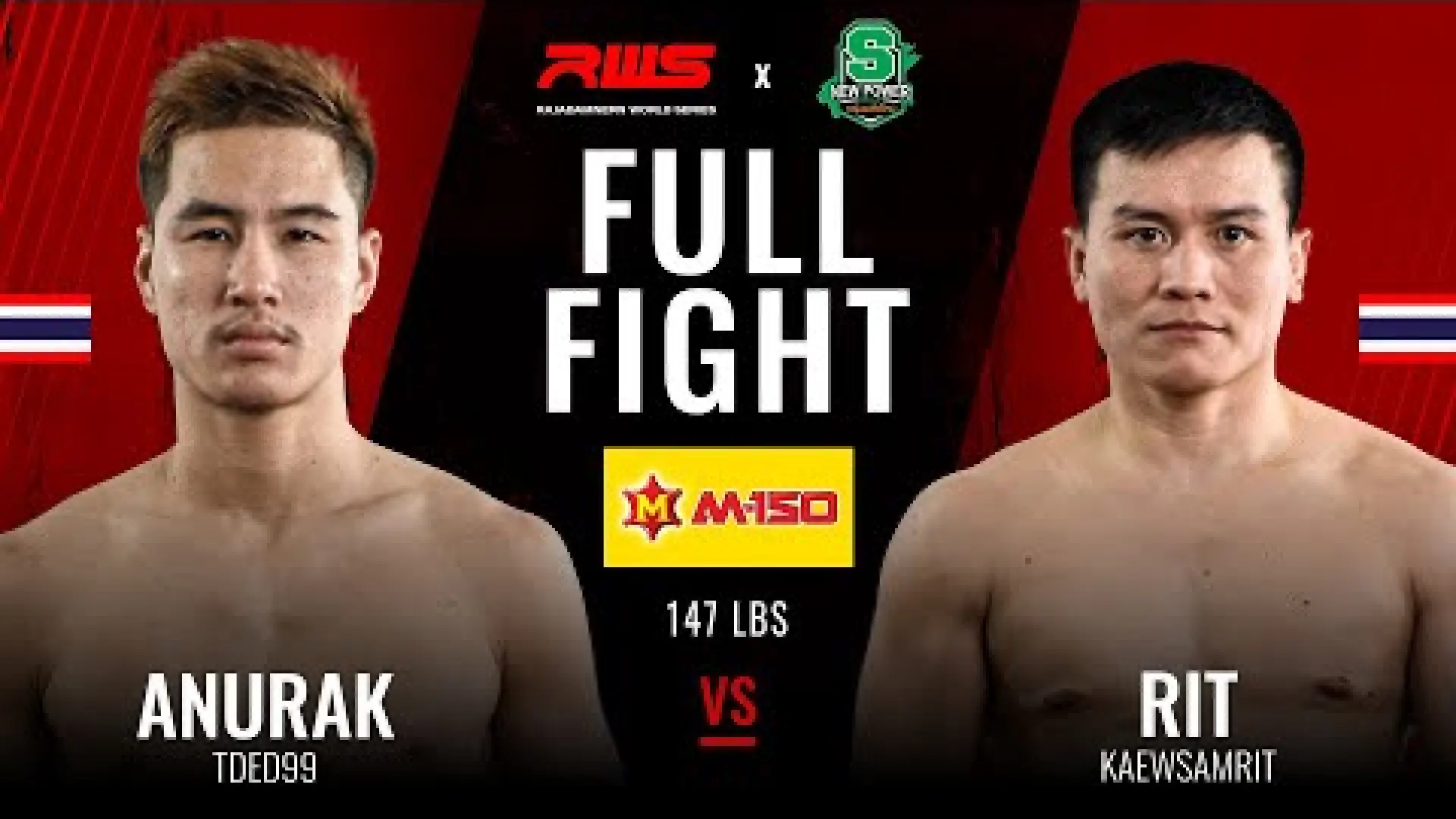 Anurak Tded99 vs Rit Kaewsamrit (Fight Video)
