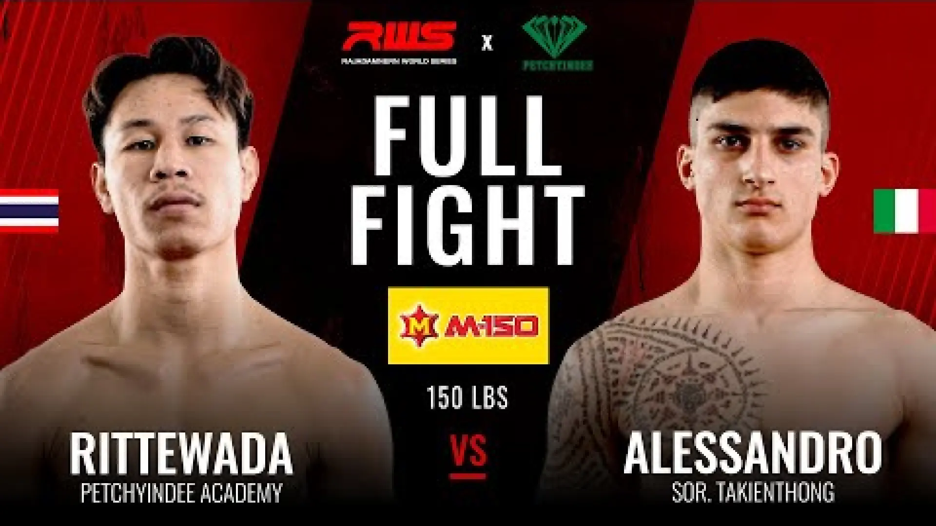 Rittewada Petchyindee vs Alessio Malatesta (Fight Video)