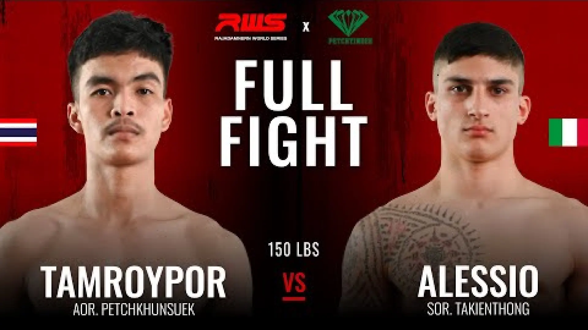Tamroypor Or.Petchkhunsuek vs Alessio Malatesta (Fight Video)