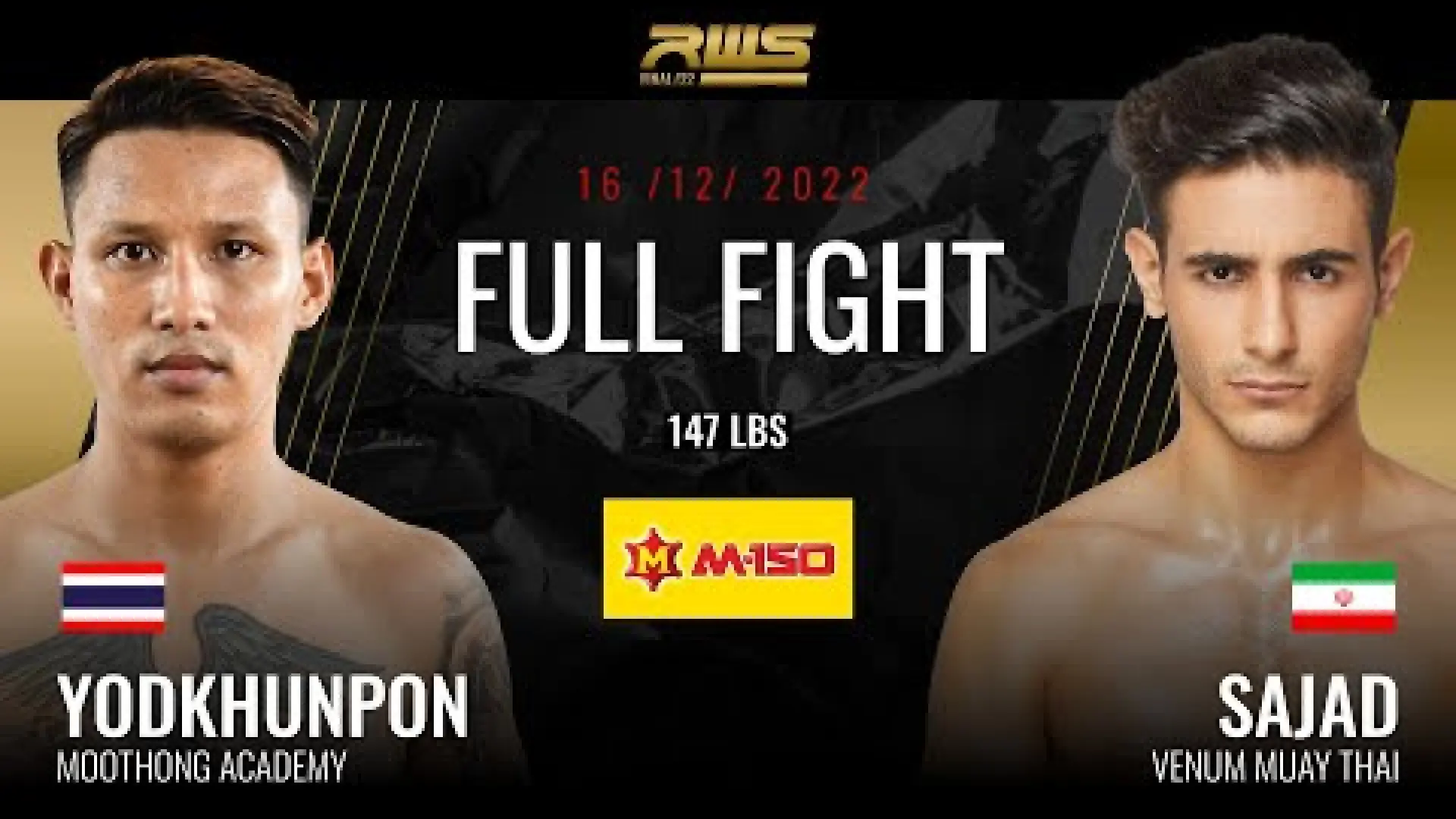 Sajad Sattari vs Yodkhunpon Sitmonchai (Fight Video)