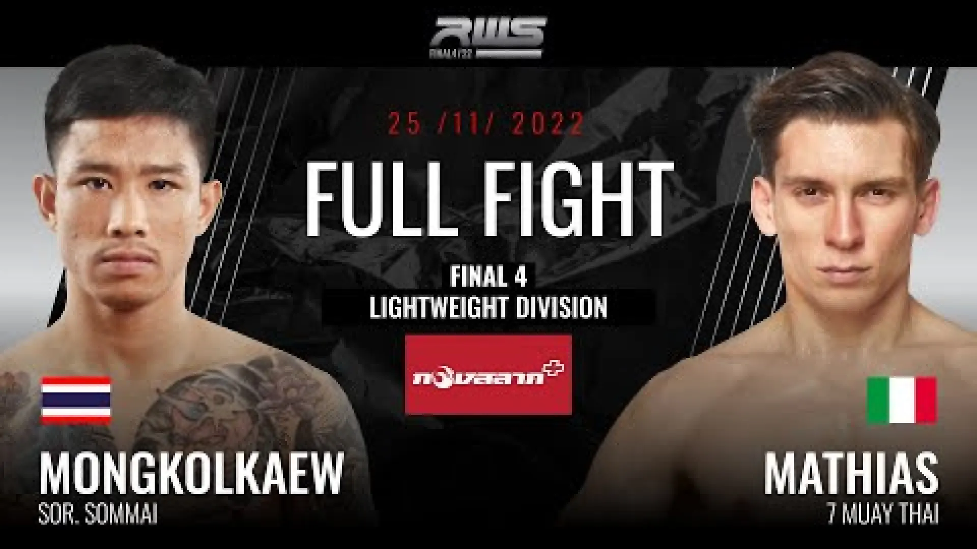 Mathias Gallo Cassarino vs Mongkolkaew Sor Sommai (Fight Video)