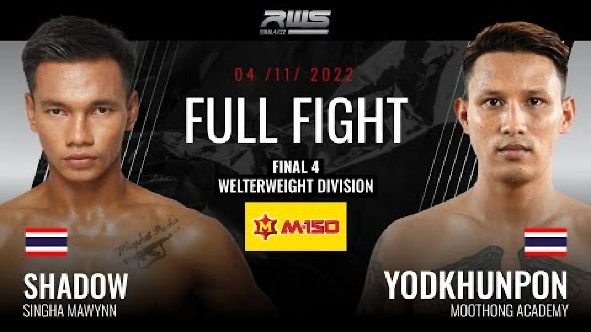 Shadow Singha Mawynn vs Yodkhunpon Sitmonchai (Fight Video)
