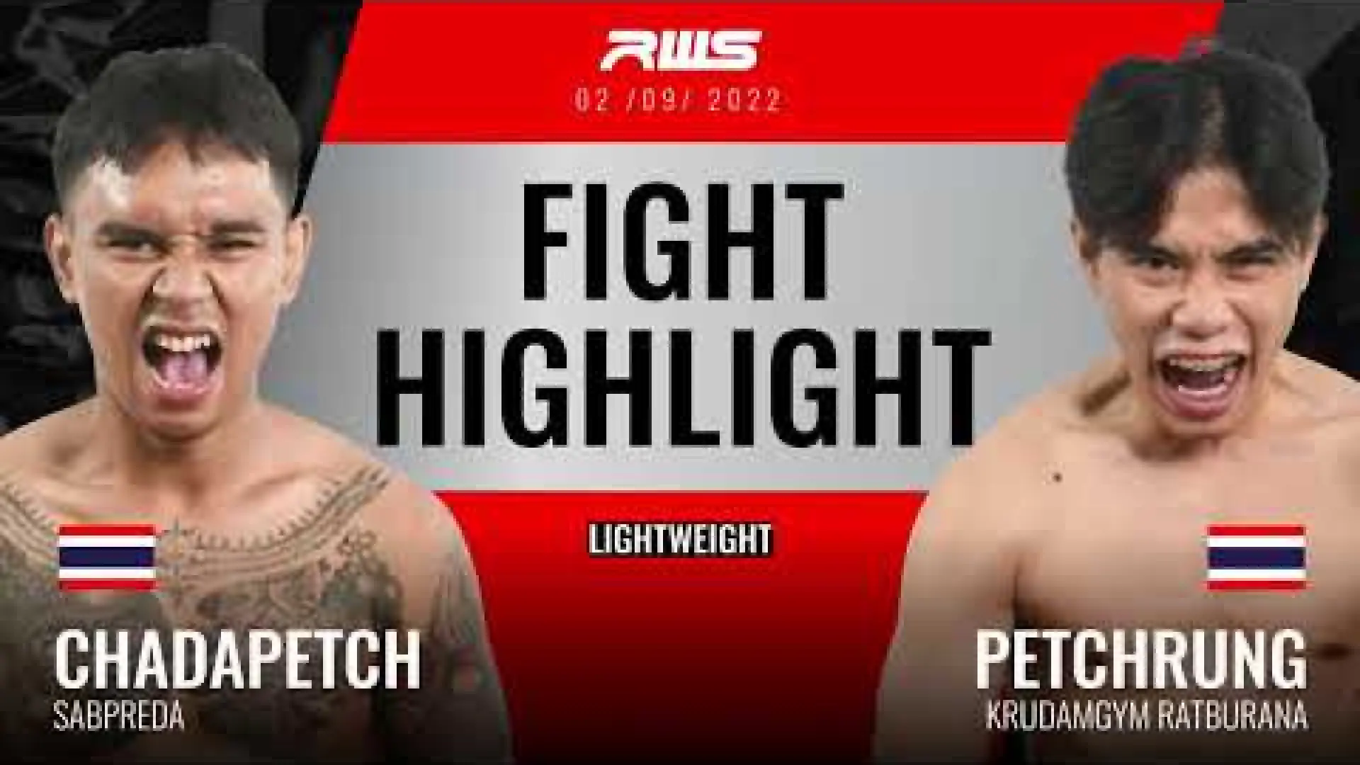 Chadapetch Sappreeda vs Petchrung KruDamGym (Fight Video)