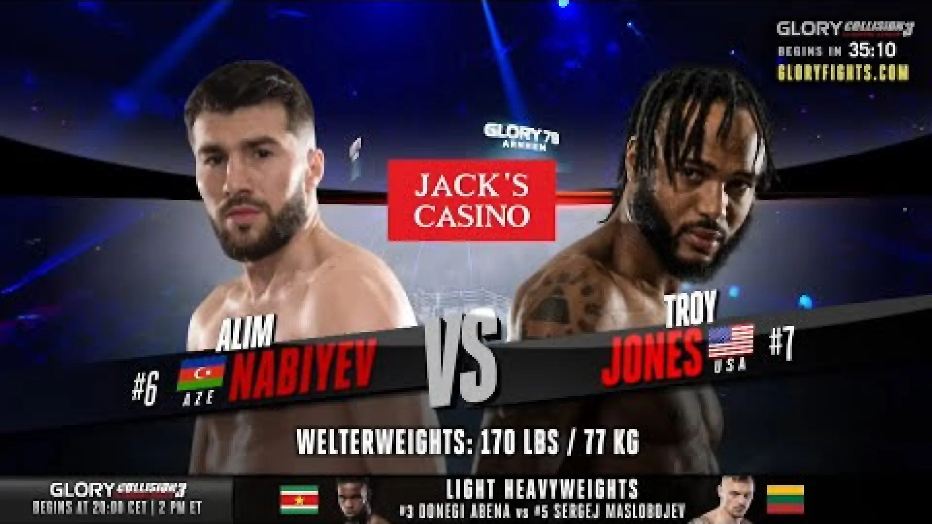 Alim Nabiev vs Troy Jones (Fight Video)