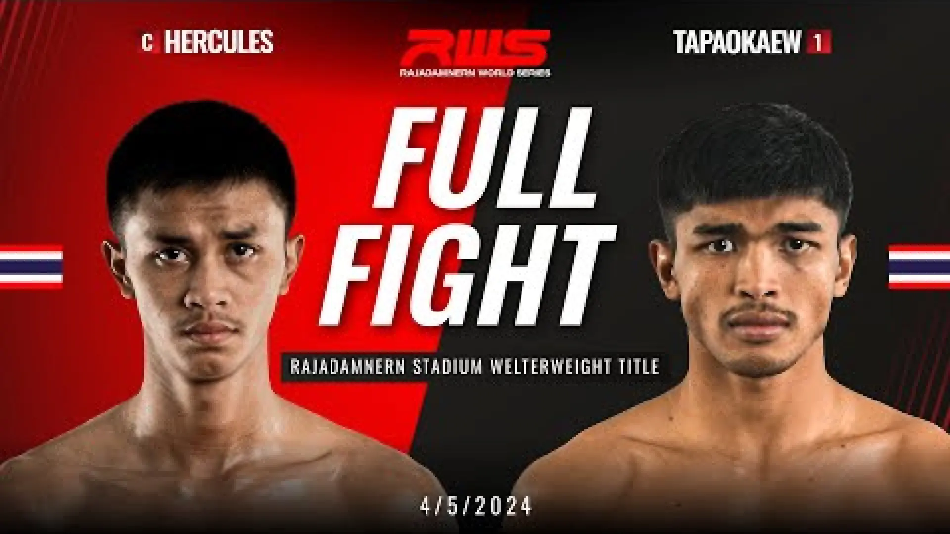 Hercules Wor Chakrawut vs Tapaokaew Singha Mawynn (Fight Video)