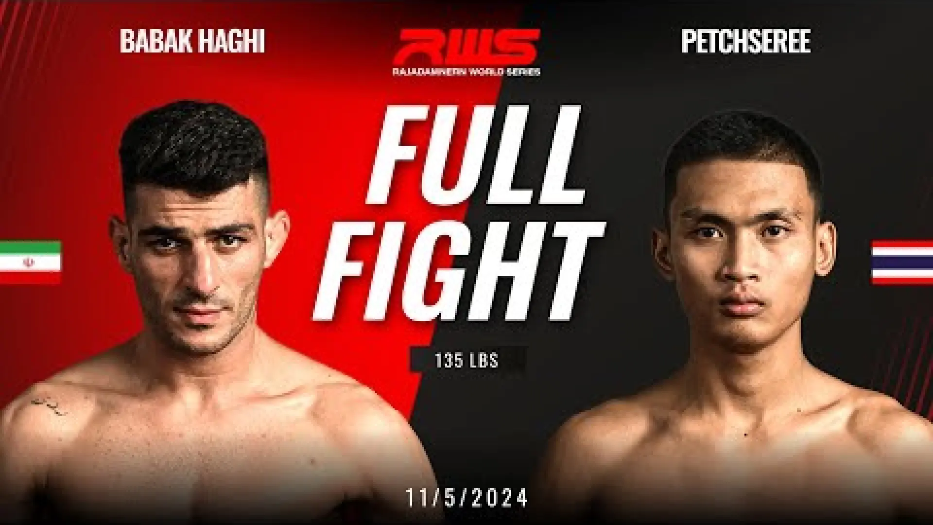 Babak Haghi vs Petchseri Luknhongsaeng (Fight Video)