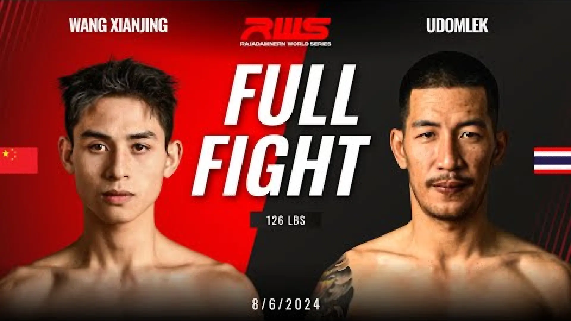 Wang Xianjing vs Udomlek JongcharoenMuayThai (Fight Video)