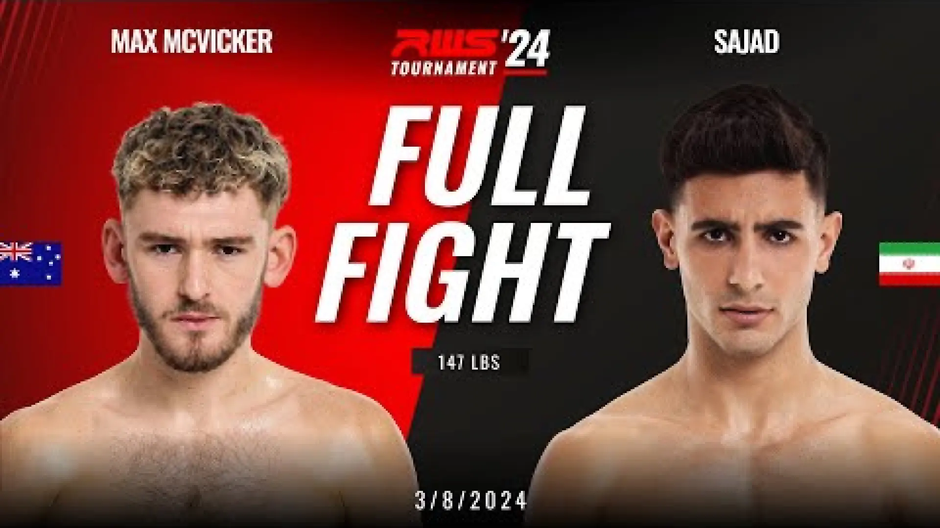 Max McVicker vs Sajad Sattari (Fight Video)