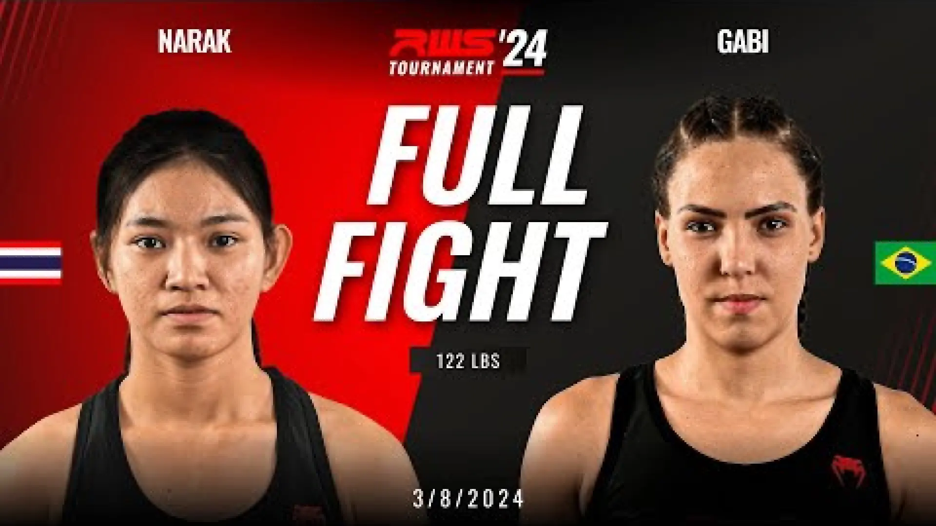 Narak Numponthep vs Lediane Gabrielle (Fight Video)