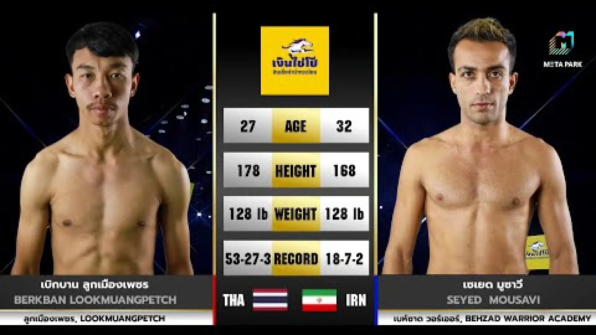Berkban Lukmuangpetch vs Seyed Mousavi (Fight Video)