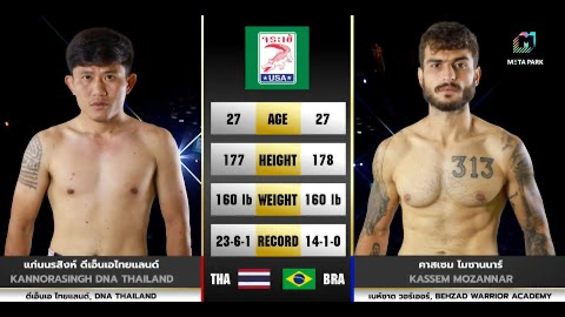 Kaenorasing DNA.Thailand vs Kassem Mozannar (Fight Video)