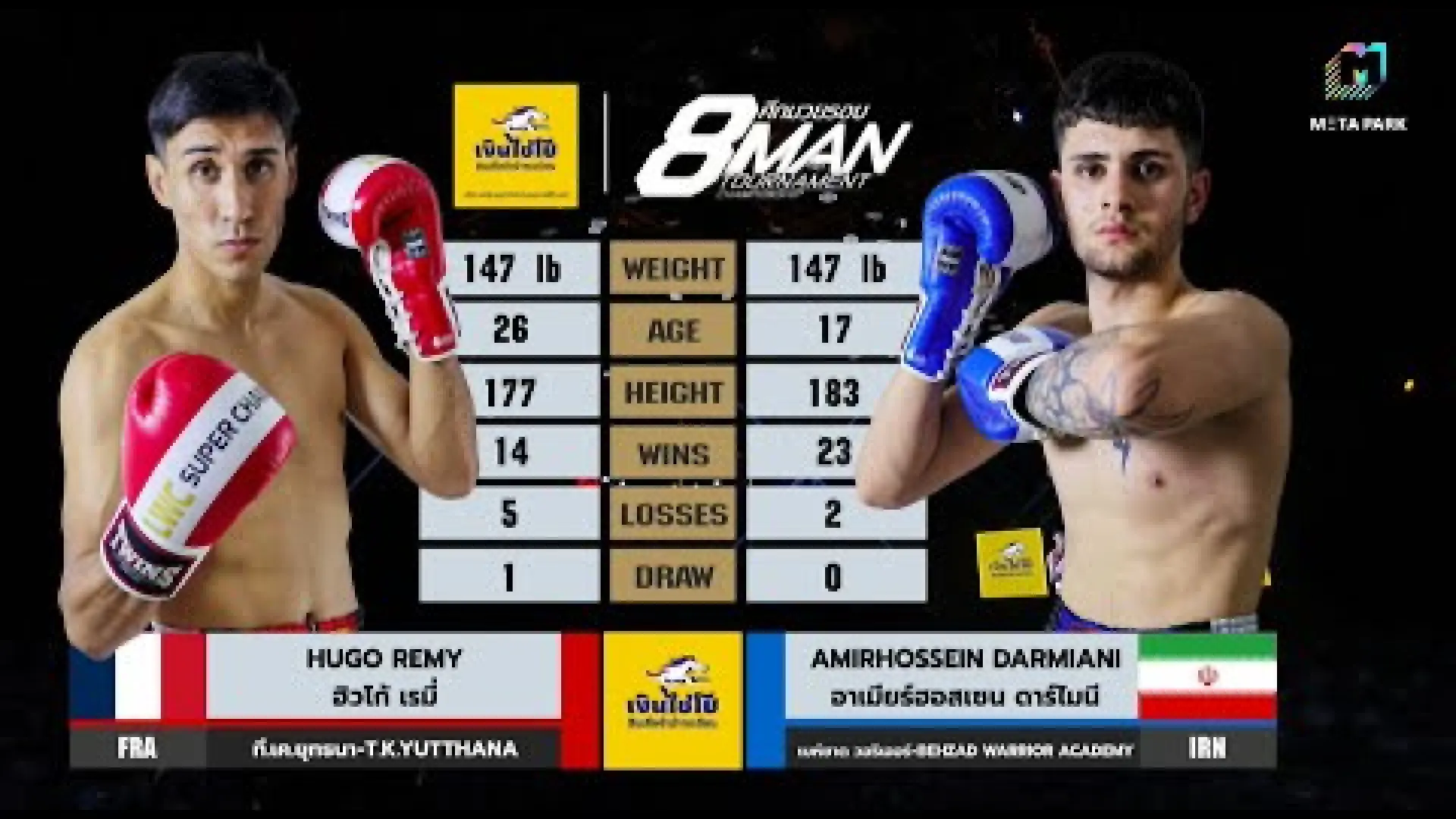 Hugo Remy vs Amirhossein Darmiani (Fight Video)