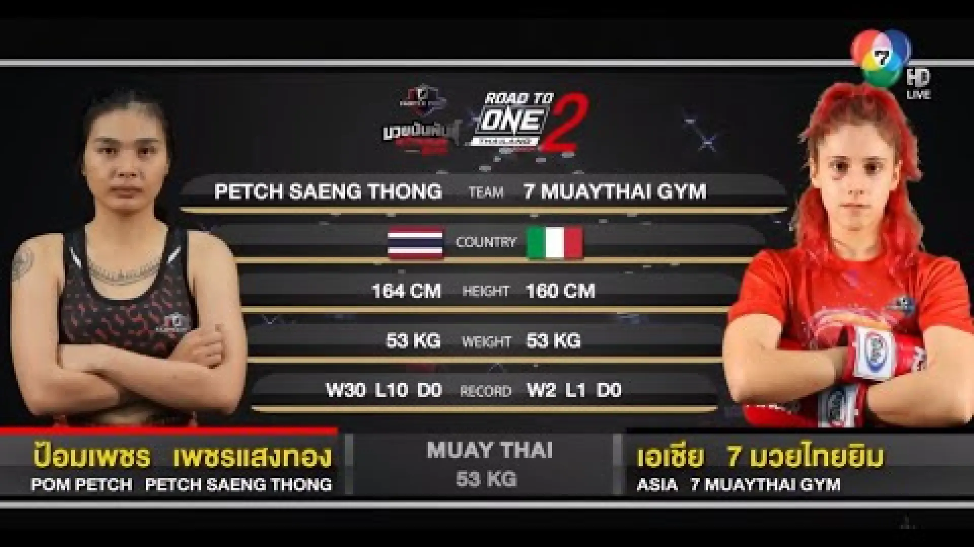 Pompetch Petchsaengthong vs Asia Adramante (Fight Video)