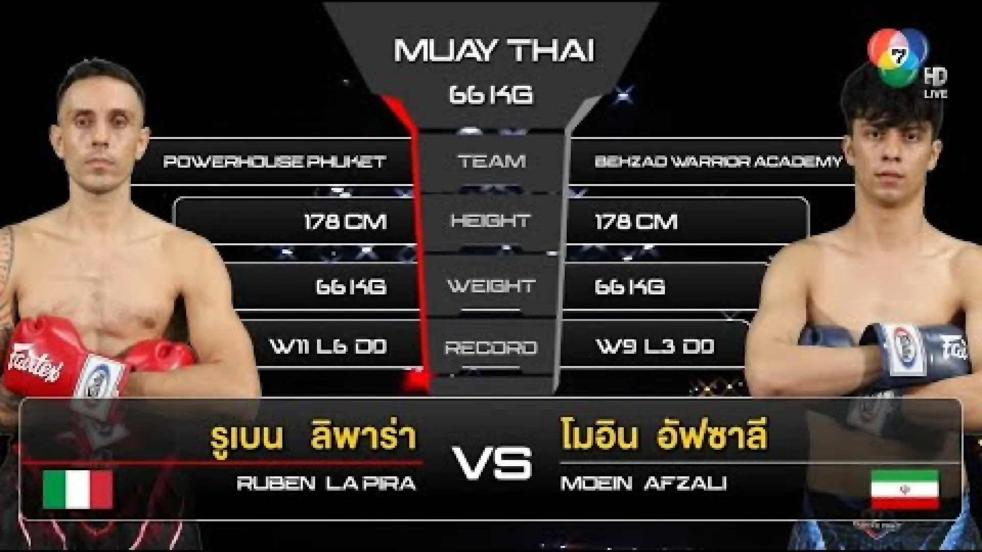 Ruben La Pira vs Moein Afzali (Fight Video)