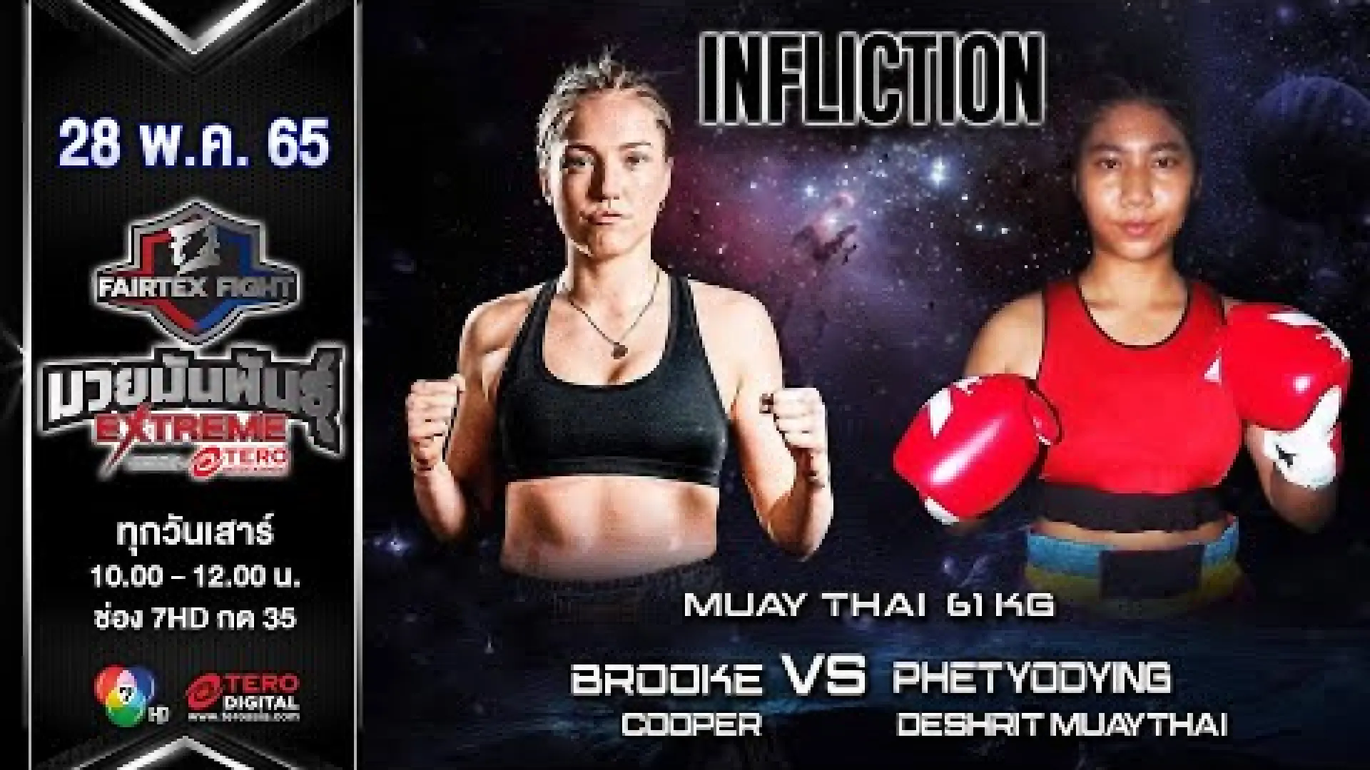 Brooke Cooper vs YodYing DetchritMuayThai (Fight Video)