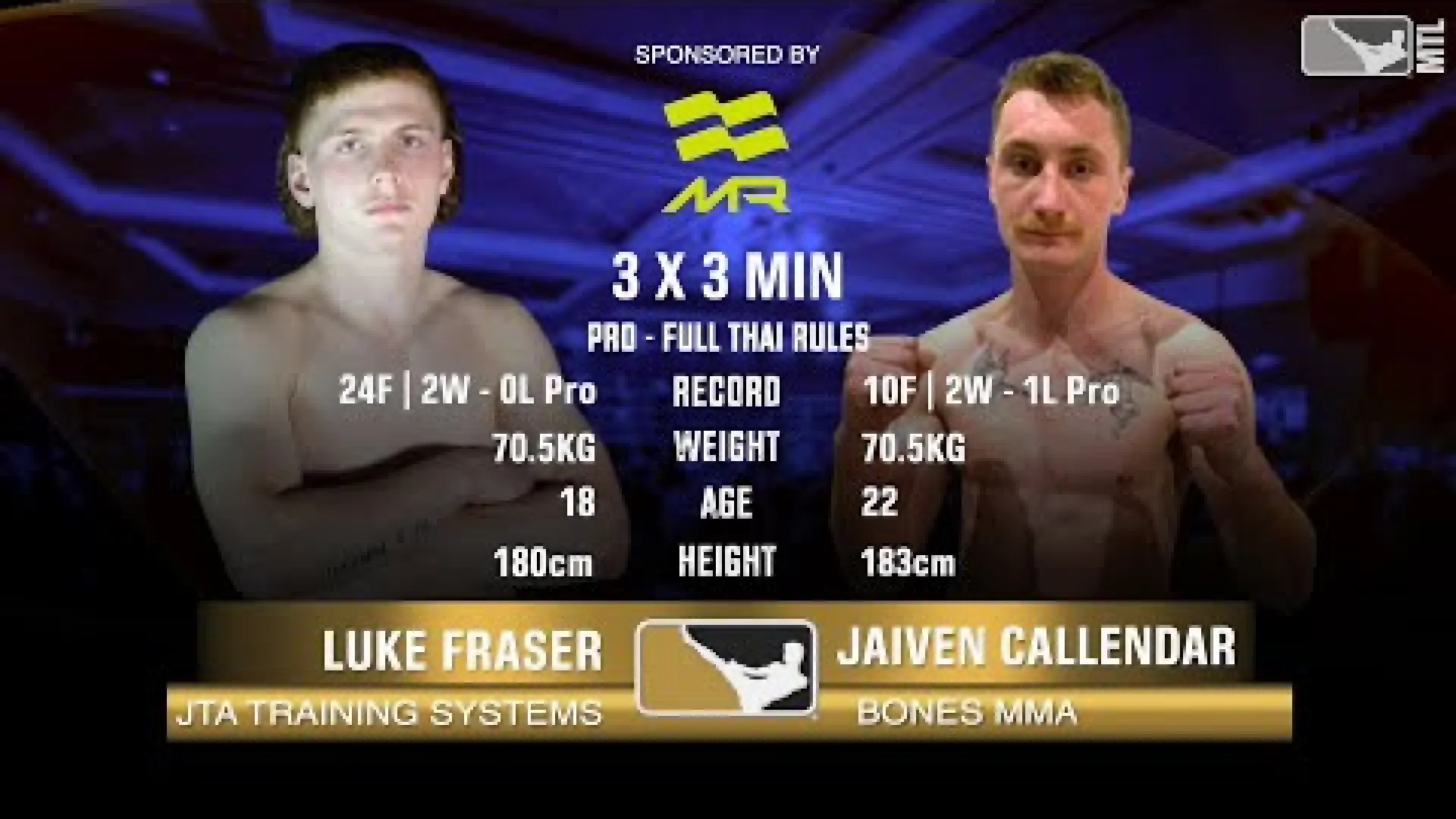 Luke Fraser vs Jaiven Callander (Fight Video)