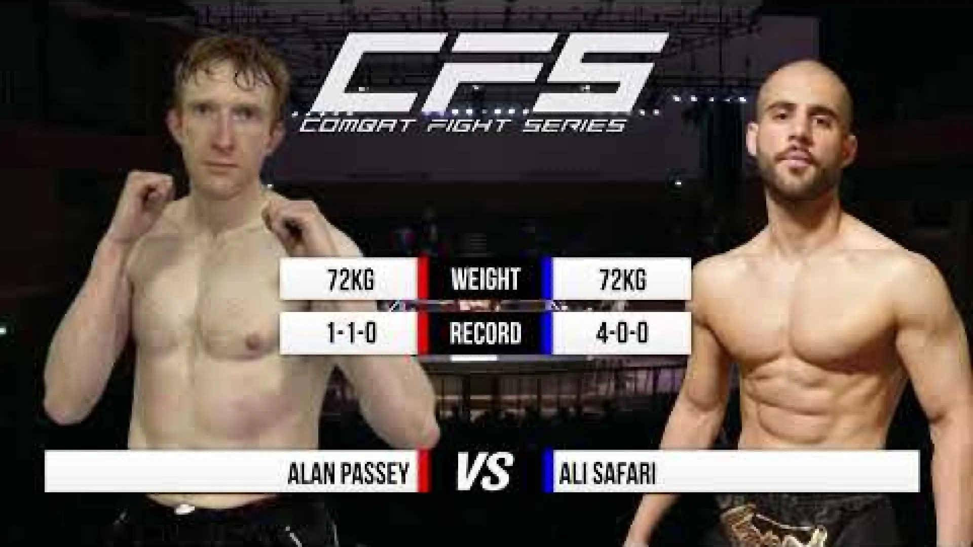 Alan Passey vs Ali Safari (Fight Video)