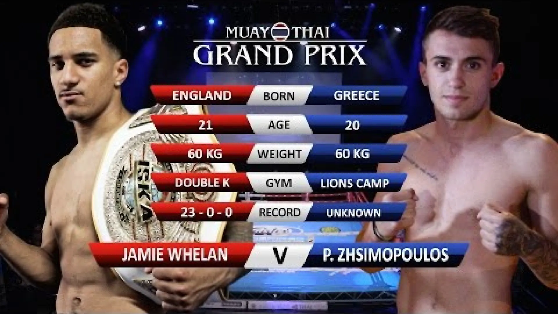 Jamie Whelan vs Panagiotis Zhsimopoulos (Fight Video)