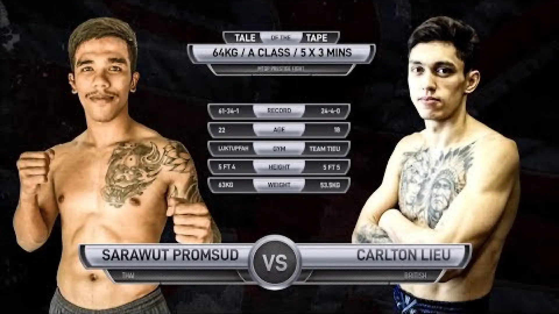 Sarawut Promsud vs Carlton Lieu (Fight Video)