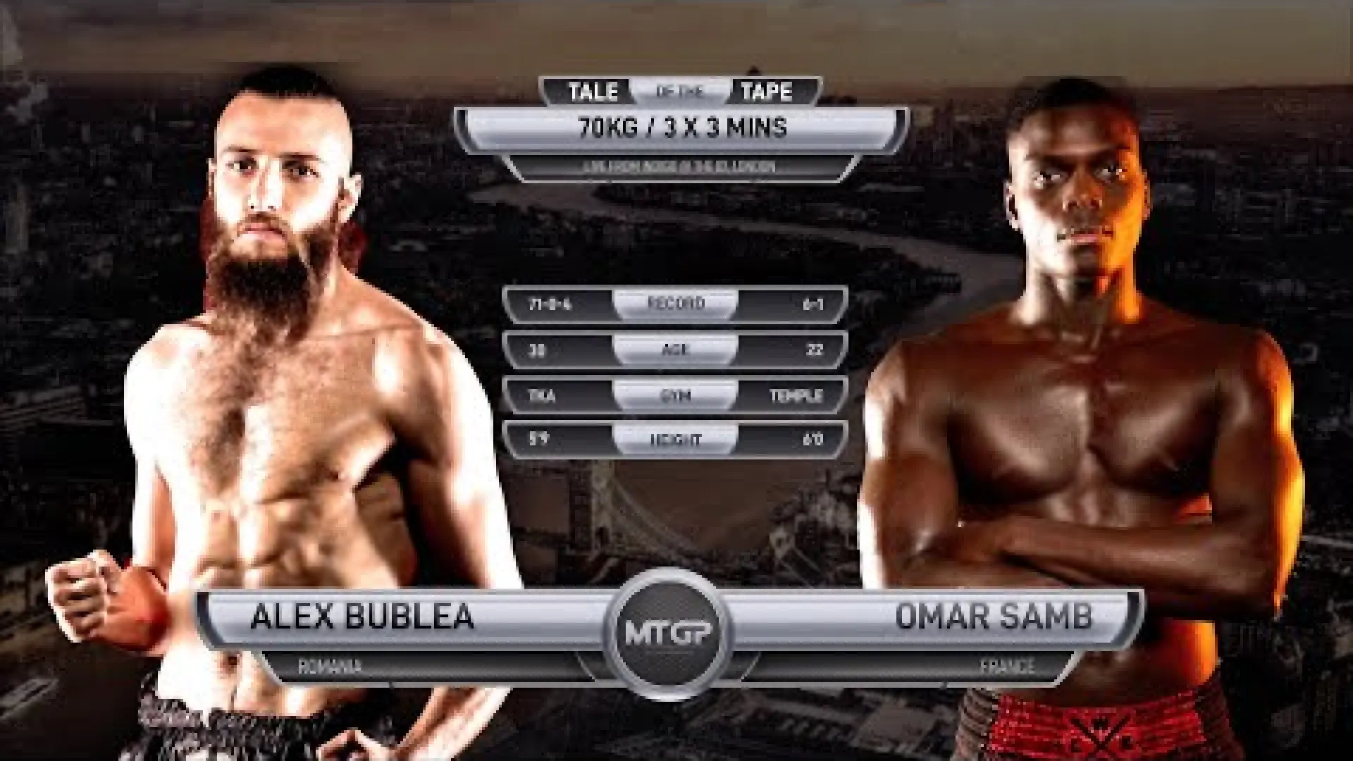 Omar Samb vs Alex Bublea (Fight Video)