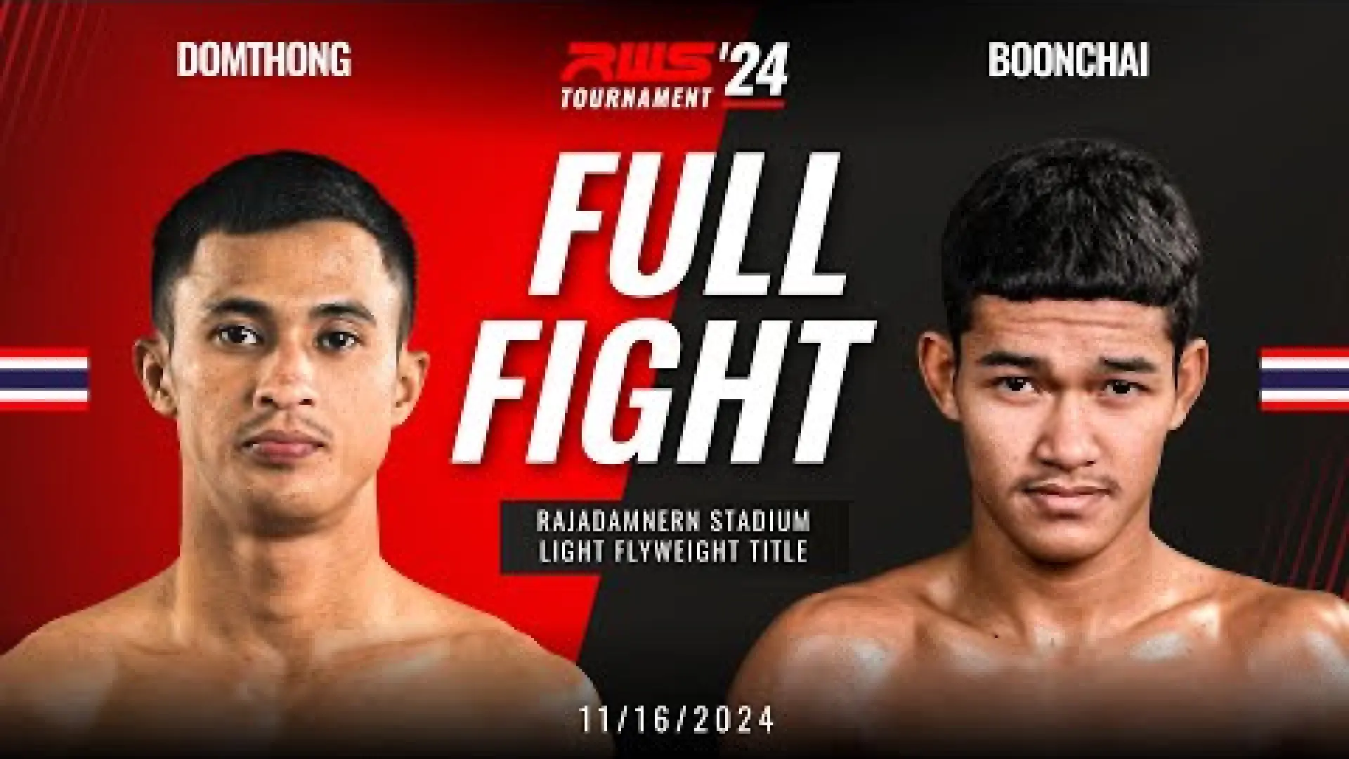 Domthong Lukjaoporongtom vs Boonchai Sor.Boonmeerit (Fight Video)